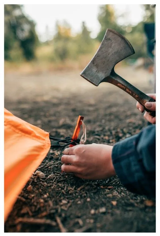ALUMINUM TENT STAKES 9 INCH -